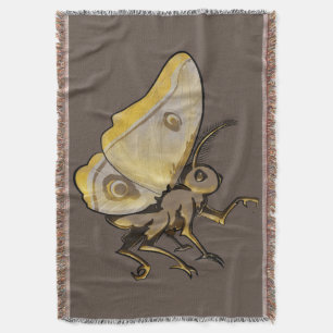 Moth Throw Blanket