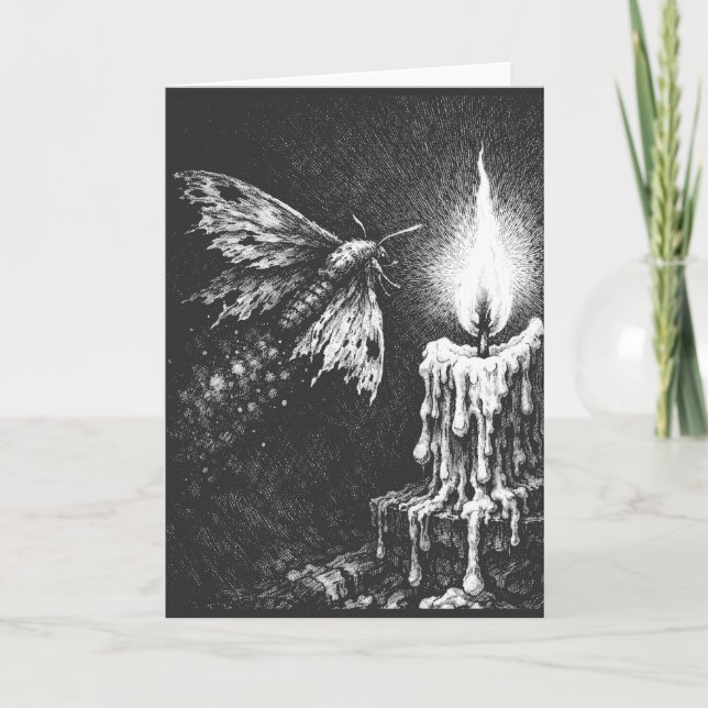 Moth to the Flame — by BurnsInHell Card (Front)