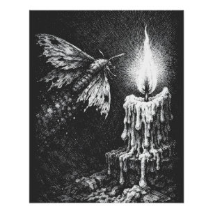 Moth to the Flame — by BurnsInHell Poster
