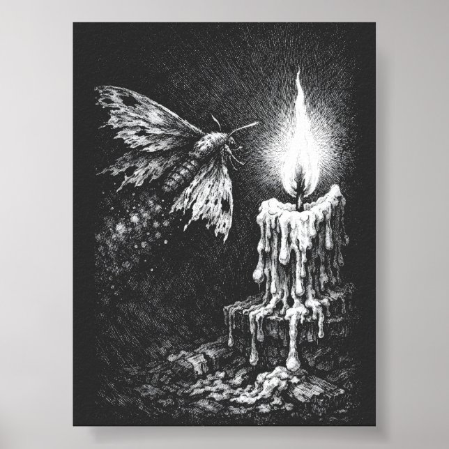 Moth to the Flame — by BurnsInHell Poster (Front)