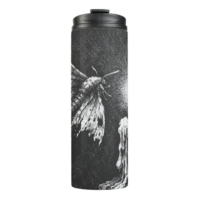 Moth to the Flame — by BurnsInHell Thermal Tumbler (Front)