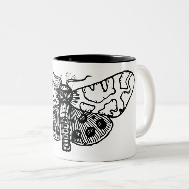 Moth Two-Tone Coffee Mug (Front Right)