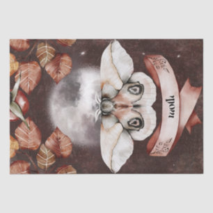 Moth Watercolor Fall Mysterious Autumn Oracle Tissue Paper