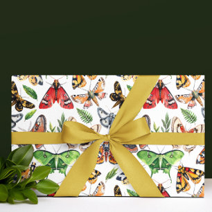 Moth Watercolor  Wrapping Paper