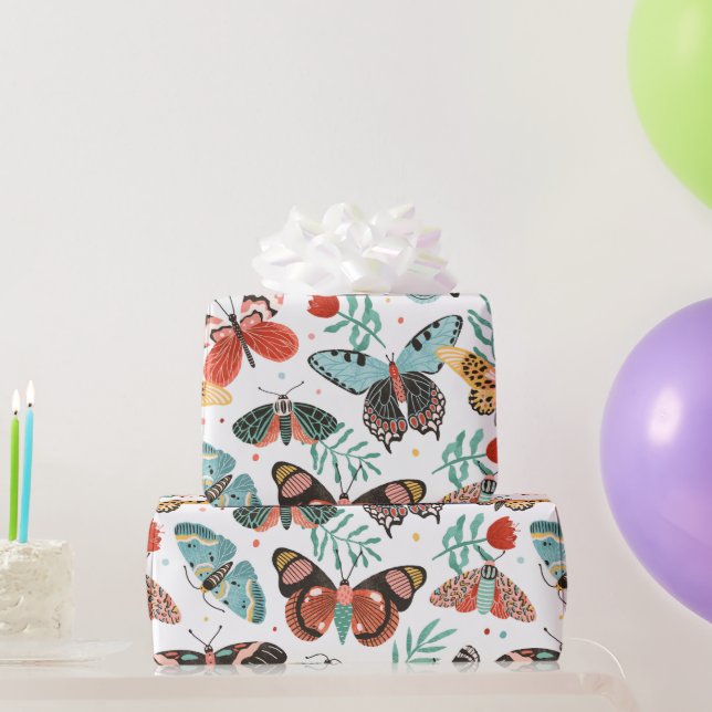 Moth Wrapping Paper (Party Gifts)