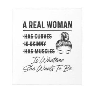 Mother A Real Woman Birthday Notepad