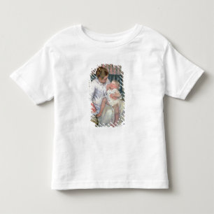 Mother about to Wash her Sleepy Child, 1880 (oil o Toddler T-Shirt