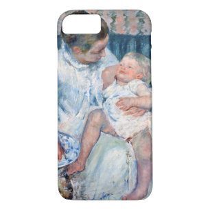 Mother About to Wash Her Sleepy Child, Cassatt iPhone 8/7 Case
