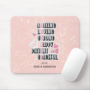 Mother Acronym Floral Mother's Day Gift Mouse Mat