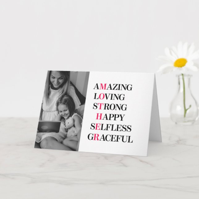 Mother Acronym Photo Card (Small Plant)
