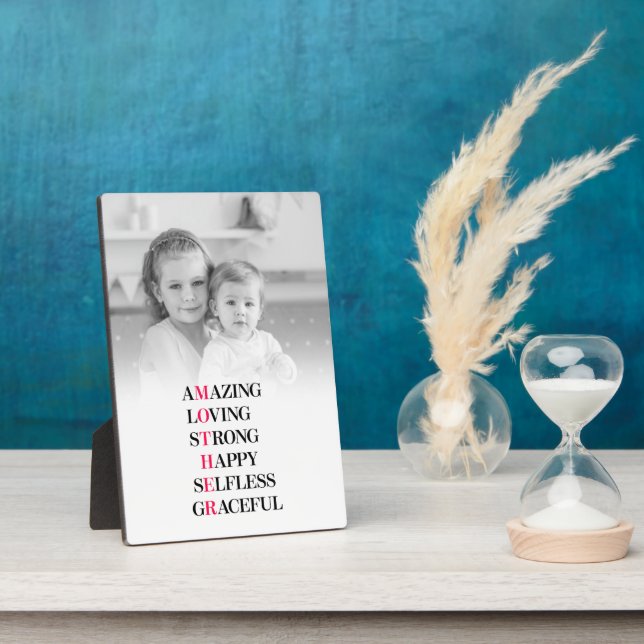Mother Acronym Photo Plaque (Side)