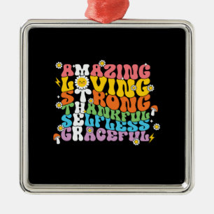 Mother Amazing Loving Retro Mama Metal Tree Decoration