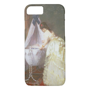 Mother and Baby, 1869 (oil on panel) iPhone 8/7 Case