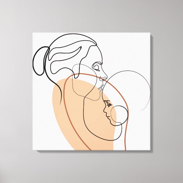 Mother and baby canvas hospital wall art  (Front)