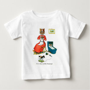 Mother and Baby Cat, Louis Wain T-Shirt