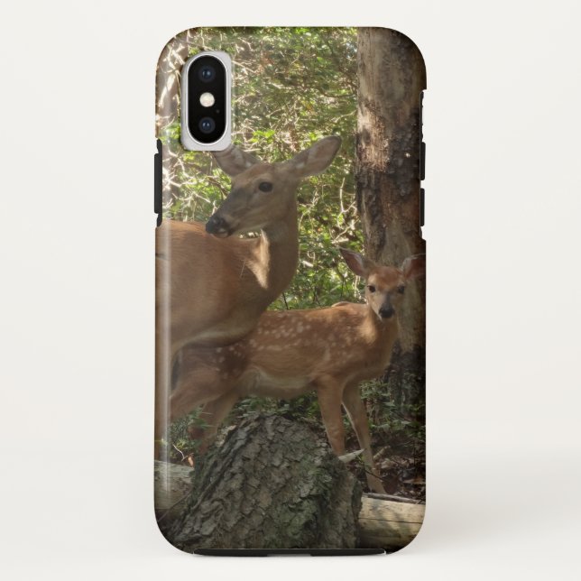 Mother and Baby Deer at Shenandoah National Park Case-Mate iPhone Case (Back)