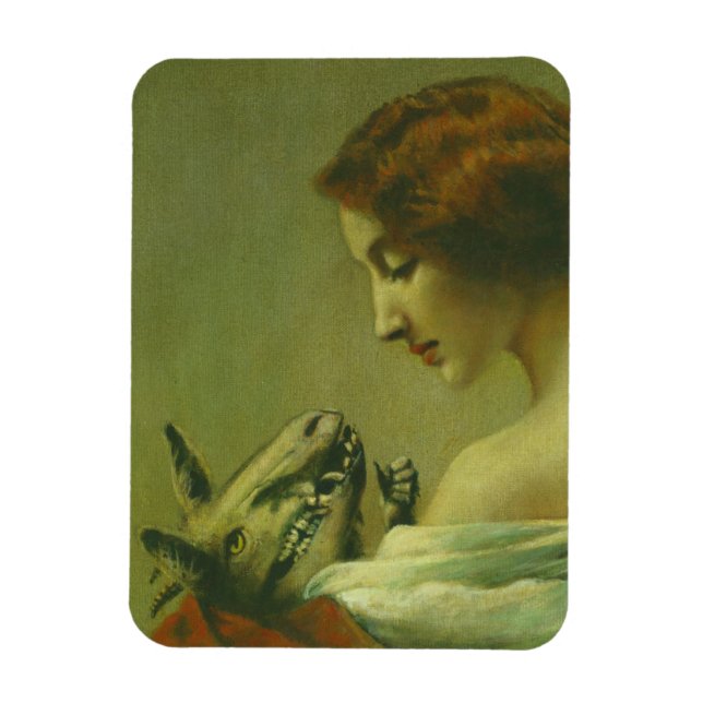 Mother And Baby Devil Flexible Magnet (Vertical)