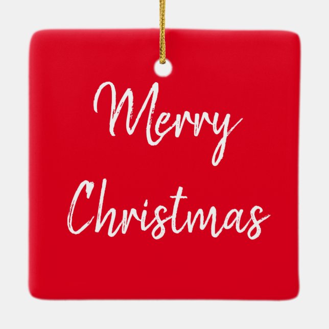 Mother and Baby Elephant in the Serengeti Ceramic Ornament (Back)