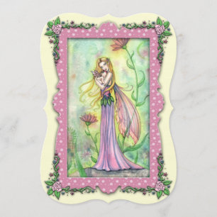 Mother and Baby Fairy Baby Shower Invitations