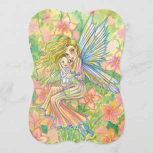 Mother and Baby Fairy Baby Shower Invitations