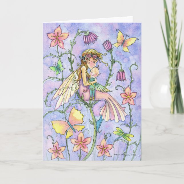 Mother and Baby Fairy Greeting Card (Front)