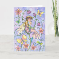 Mother and Baby Fairy Greeting Card