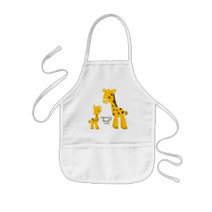Mother and Baby Giraffe Apron