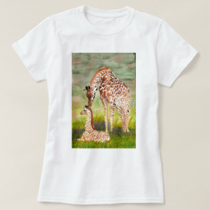 Mother and Baby Giraffes T-Shirt