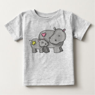 Mother and Baby Hippo T-Shirt