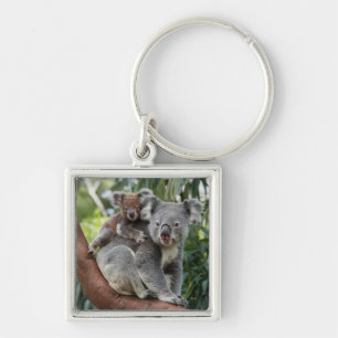 Mother and Baby Koala Bear Key Ring