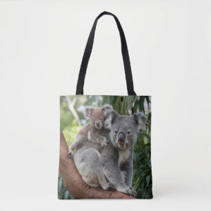 Mother and Baby Koala Bear Tote Bag