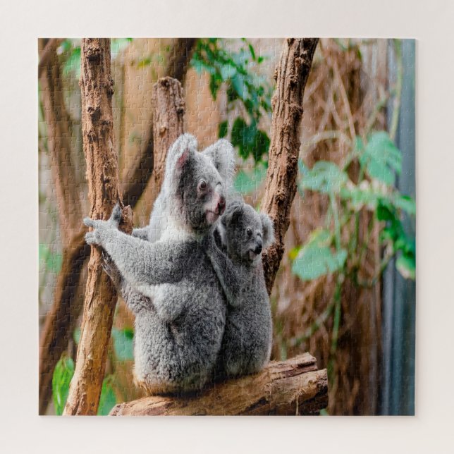 Mother And Baby Koala Bears Jigsaw Puzzle (Vertical)
