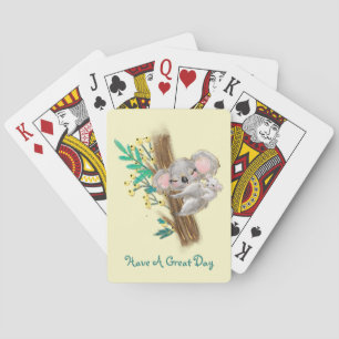 Mother And Baby Koalas Classic Playing Cards