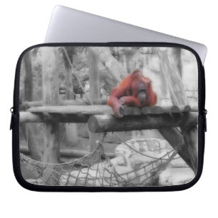 Mother and Baby Orangutan Laptop Sleeve
