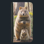 Mother And Baby Quokka,  Samsung Galaxy S5 Wallet Case<br><div class="desc">Pictured is a mother Quokka with her baby</div>