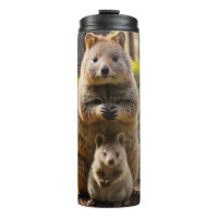 Mother And Baby Quokka, Thermal Tumbler