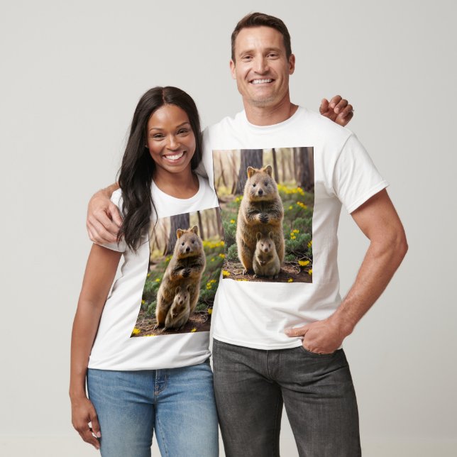Mother And Baby Quokka, Tshirt (Unisex)