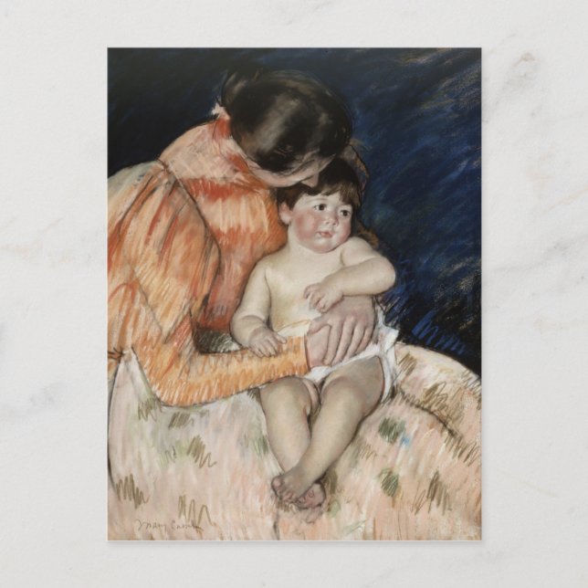 Mother and Child, 1890s Postcard (Front)