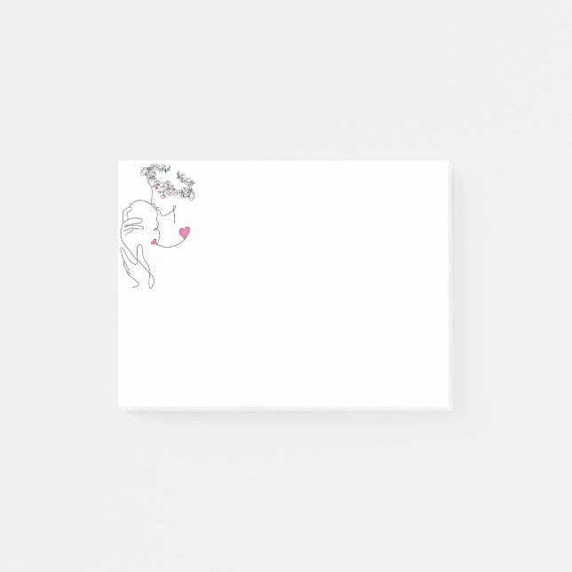 Mother and Child 4 x 3” Post It Notes (Front)