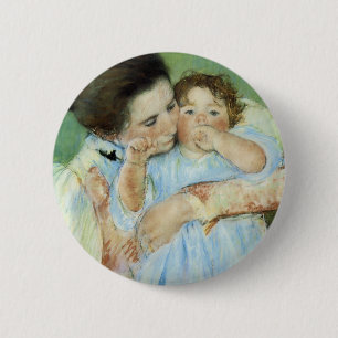 Mother and Child 6 Cm Round Badge