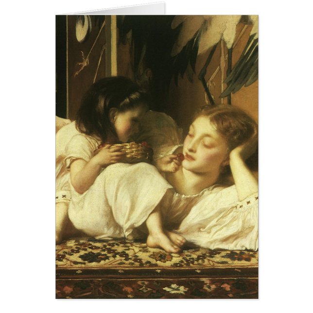 Mother and Child (aka Cherries) by Lord Leighton (Front)