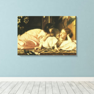 Mother and Child (aka Cherries) by Lord Leighton Canvas Print