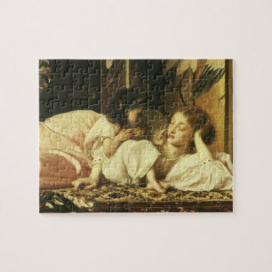 Mother and Child (aka Cherries) by Lord Leighton Jigsaw Puzzle