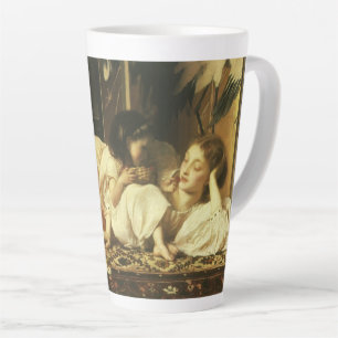 Mother and Child (aka Cherries) by Lord Leighton Latte Mug