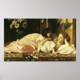 Mother and Child (aka Cherries) by Lord Leighton Poster