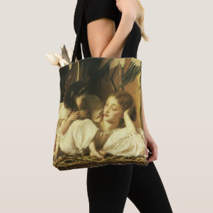 Mother and Child (aka Cherries) by Lord Leighton Tote Bag