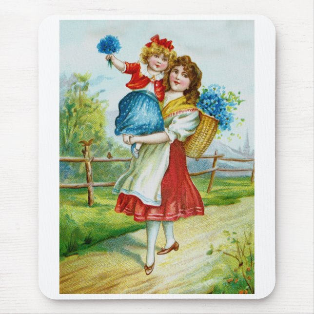 Mother and child art mouse mat (Front)