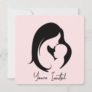 Mother and Child Baby Shower Invitation