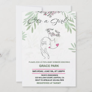MOTHER AND CHILD BOND Baby  Shower Invitation