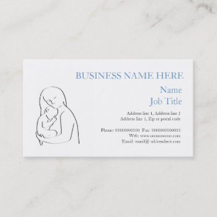 Mother and child business card